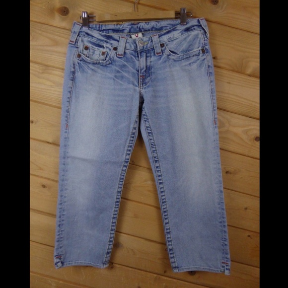 True Religion Women Size 29 Kate Crop Capri Jean - Picture 2 of 6